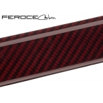 FIAT 500 Door Sills by Feroce - Carbon Fiber - Red Candy